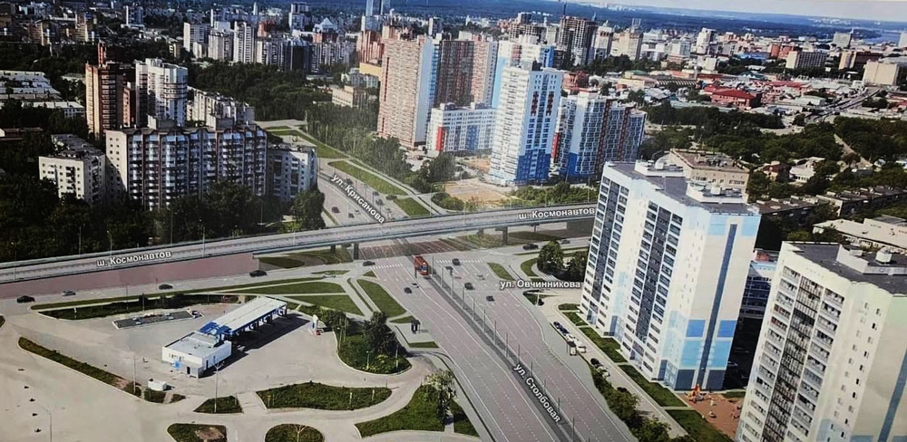 Строительство путепровода Карпинского-Космонавтов